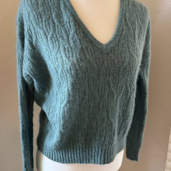 Teal Mawdell Alpaca Blend Sweater - Picture 3 of 8